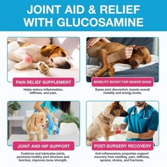 Pain Relief for Dogs, Hip Joint Glucosamine Drops for Dogs, Chondroitin Drop…