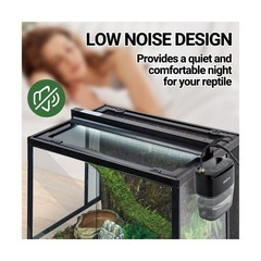 REPTI ZOO 800ml Portable Mister Fogger for Reptile Tank Enclosure – Terrarium…