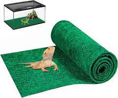 47″ X 24″ Large Reptile Carpet Terrarium Liner Bedding Reptile Substrate Mat Tan