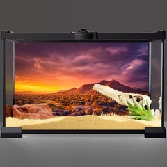 AWERT 48×18 inches Sun and Desert Terrarium Background Mountain Oasis Gobi Re…