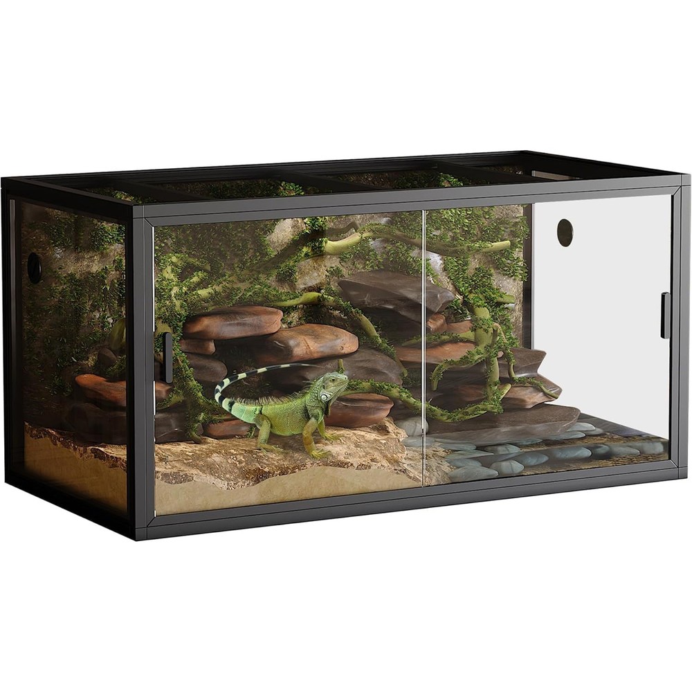120 Gallon Reptile Tank 4x2x2FT Terrarium Enclosure, Reptile Snake Enclosure
