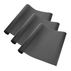 3Pcs Black Reptile Tank Carpet Eva Soft Flooring Washable Reusable Mat