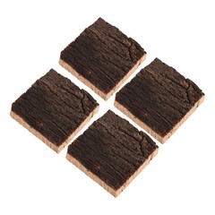4Pcs Terrarium Cork Bark Panels Natural Wood Durable Reptile Habitat Decor