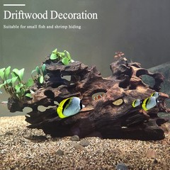 Hamiledyi Natural Driftwood for Aquarium Decor Sinkable Reptile Wood Branches…