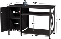 40-120 Gallon Reptile Tank Stand Power Outlet Terrarium Stand Storage Cabinet