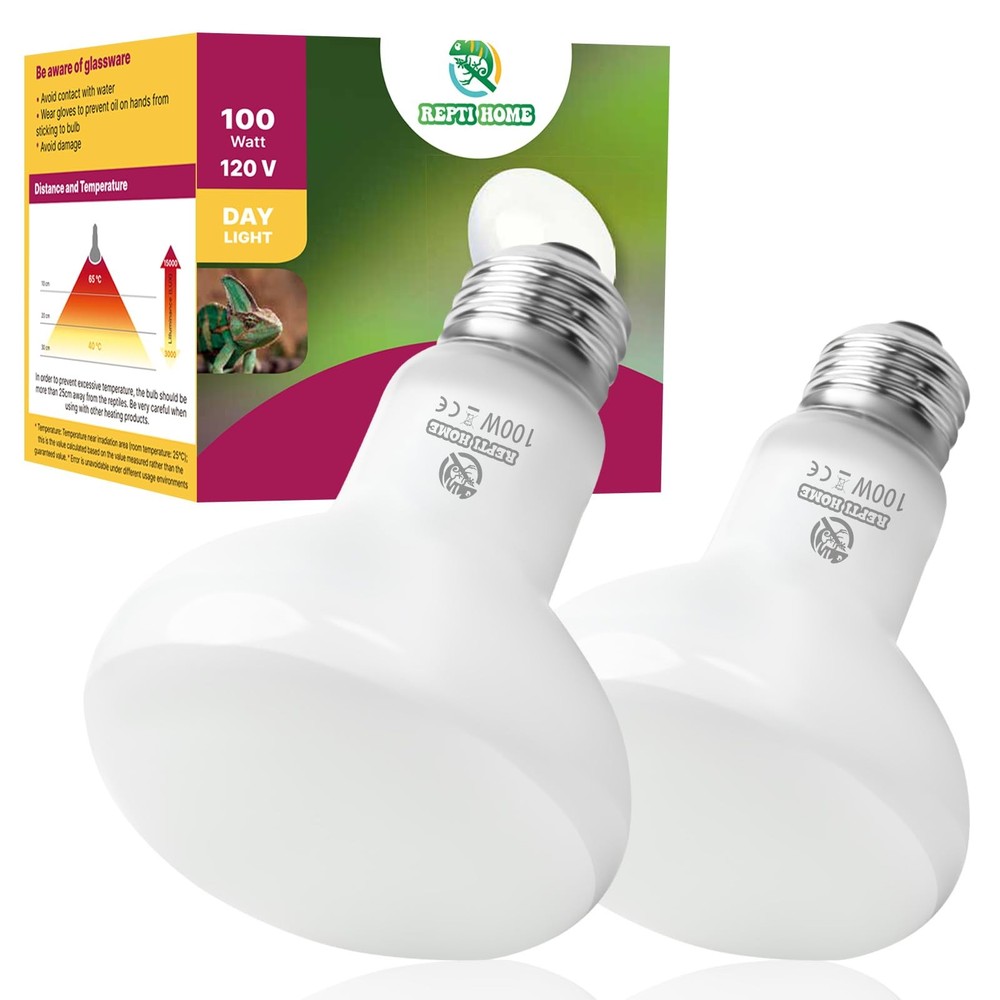 REPTI HOME Reptile Heat Lamp Bulbs, Simulate Natural Sunlight Heat Light Bulb…