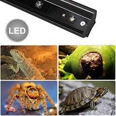Aiicioo Reptile LED UVB Light – Terrarium Light with 3 Timing Function UVB Lamp