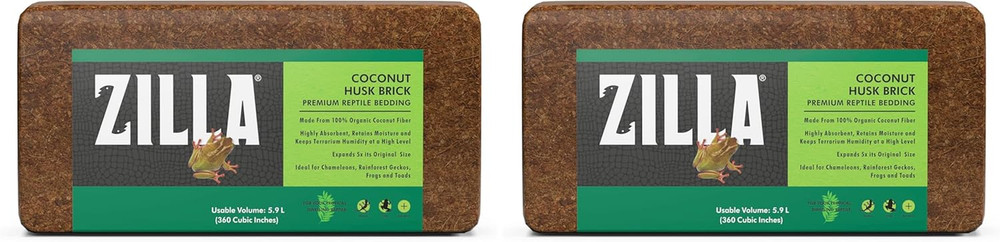 Coconut Husk Brick, Organic Bedding for Reptiles, Made with 100% Coconut Fiber,