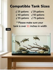 11 Inch SolidForm Turtle Basking Platform With Ramp Tray 2575 Gal Tank