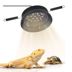 Small Full Spetrum LED UVA UVB Reptile Light with Dimmer & Cycle Timer for Be…