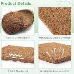 Reptile Tortoise Carpet Natural Coconut Fiber Mat Chicken Nesting Box Pads Hens