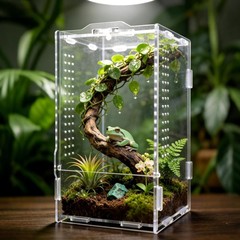 Jumping Spider Enclosure Insect Terrarium Bug Cage Acrylic Terrarium Tarantula