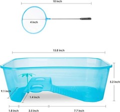 Geegoods Turtle Tank Aquarium,reptile Tank,turtle Aquarium Terrapin La