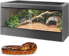 50 Gallon Reptile Enclosure, 36X18X18 Composite Wood & Plastic Eco Reptile Tank