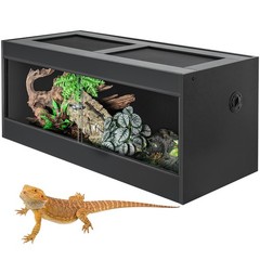 68 Gallon PVC Reptile Tanks Terrariums Front Opening Reptile Enclosure Snake