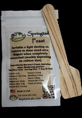 Springtail Feast 0.5oz Culture Live Vivarium Clean-Up Crew Complete Diet Food