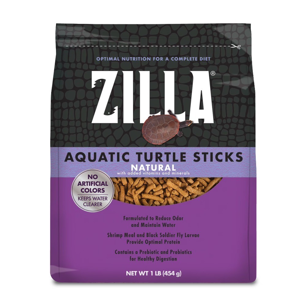 Aquatic Turtle Food Sticks Nutritious Diet for Turtles 1 Pound Resealable Bag
