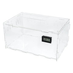 BETAZOOER Reptile Terrarium Breeding Tank Acrylic Reptile Feeding Box with Te…