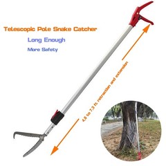 7.3ft Snake Catcher Tongs Grabber Professional Traps Stick Heavy Duty Auminum…