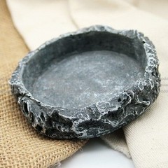 Reptile Water Dish Tray Food Bowls for Amphibians Lizard Snake Gecko Tortoise