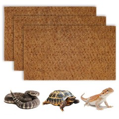 Reptile Carpet Natural Coconut Fiber Tortoise Lizard Mat 3 Pack Pet Terrarium Li