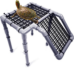Turtle Tank Accessories Turtle Basking Platform for Aquatic Turtles Docks, 10″ W
