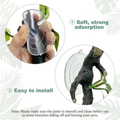 Fhiny Snake Climbing Branch, 2 PCS Resin Reptile Branches for Climbing with S…