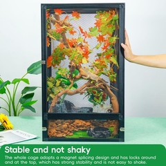 45 Gal Foldable Reptile Terrarium for Gecko & Dragon