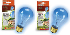 Day Blue Light Incandescent Bulb for Reptiles [Set of 2] Watt: 100 Watts