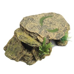 Leopard Gecko Hide Small Resin Mini Reptile Basking Rock Cave Turtle Lizard