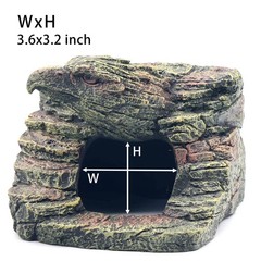Reptile Rock Basking Platform, Gecko Hide Cave Hiding Place, Snake Cave and H…