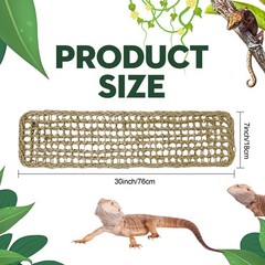 3 Pieces Bearded Dragon Hammock Reptile Hammock Lizard Climbing Lounger with …
