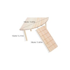 Wooden Guinea Pig Cage Platform Chinchilla Platforms Hamster Enrichment Large