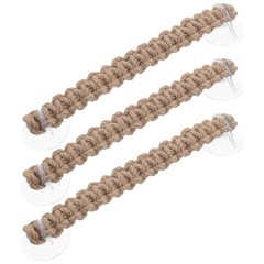 3Pcs Reusable Jute Rope Hammock Hermit Crab Lizard Climbing Vine