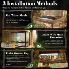 T5 HO UVB 5.0 Light Fixture with Tube 14W Tropical Hood 22.6 Inch Reptile Lamp