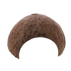 Hiding Cave Shelter Reptile Natural Coconut Shell Small Animal House Snake Pet