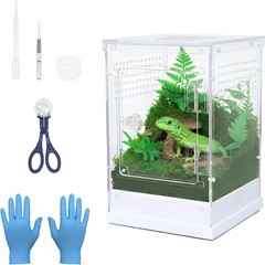 Jumping Spider Enclosure,7.8”X8”X12” Large Insect Terrarium, Praying Mantis H