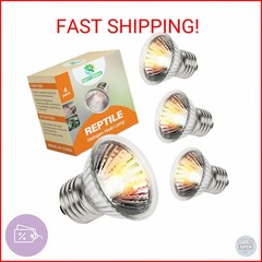 REPTI HOME Reptile Heat Lamp, UVA UVB Heat Lamp Bulbs, E26 Turtle Heat Lamp Blub
