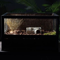 Artificial Birch Log Tortoise Small Animal Habitat Bearded Dragon Hide Cave↑