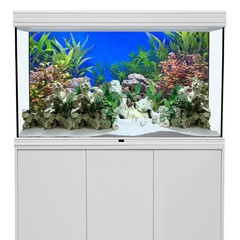 AWERT 30×12 inches Aquatic Plant Fish Tank Background Stone River Bed & Lake …