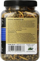 Zoo Med Gourmet Aquatic Turtle Pellets Blended Dried Shrimp Mealworms Food 6 oz
