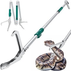 69” Snake Grabber Tool – Heavy Duty Locking Reptile Tongs for Rattlesnakes, L…