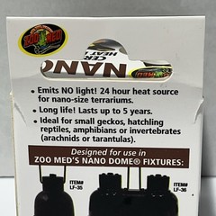 Zoo Med Nano Ceramic Heat Emitter 40W – Reptile Amphibian Vivarium Heating Bulb