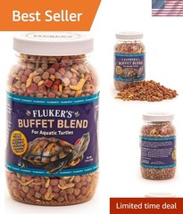 Aquatic Formula Turtle Food with Floating Nutritional Pellets & Shrimp – 7.5oz