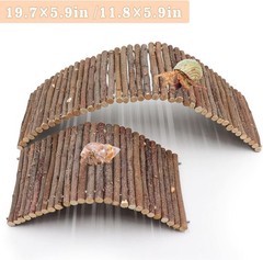 Hermit Crab Climbing Toys Wooden Hermit Crab Hideout Reptile Tank Habitat Decor