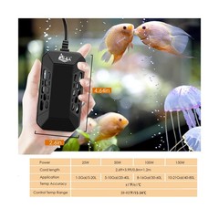 AQQA Aquarium Submersible Heater for Fish Tank,LED Temperature Display and Bu…