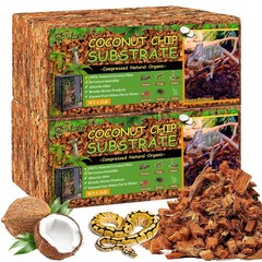 Riare 10LB Coconut Chip Substrate for Reptiles, 72 Quart Bedding