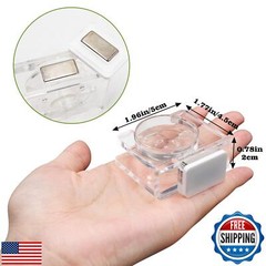 Jumping Spider Feeding Dish, Transparent Acrylic Magnetic Tiny Tarantula Food