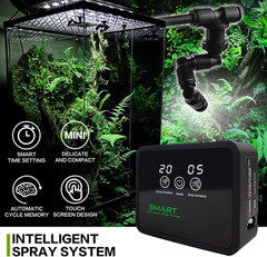 Reptile Fogger Automatic Reptile Mister Fogger for Terrarium, Timed Terrariums H