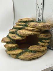 Borlech Reptile Tank Hideouts Cave Habitat Decor Aquarium Terrarium Faux Rock